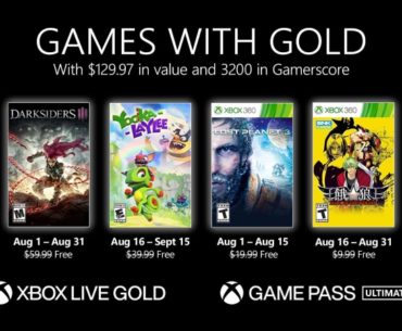 4 XBOX august games