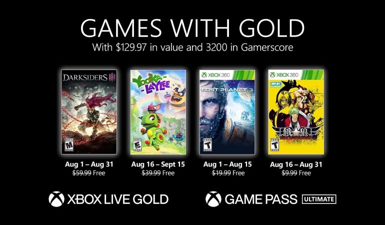 4 XBOX august games